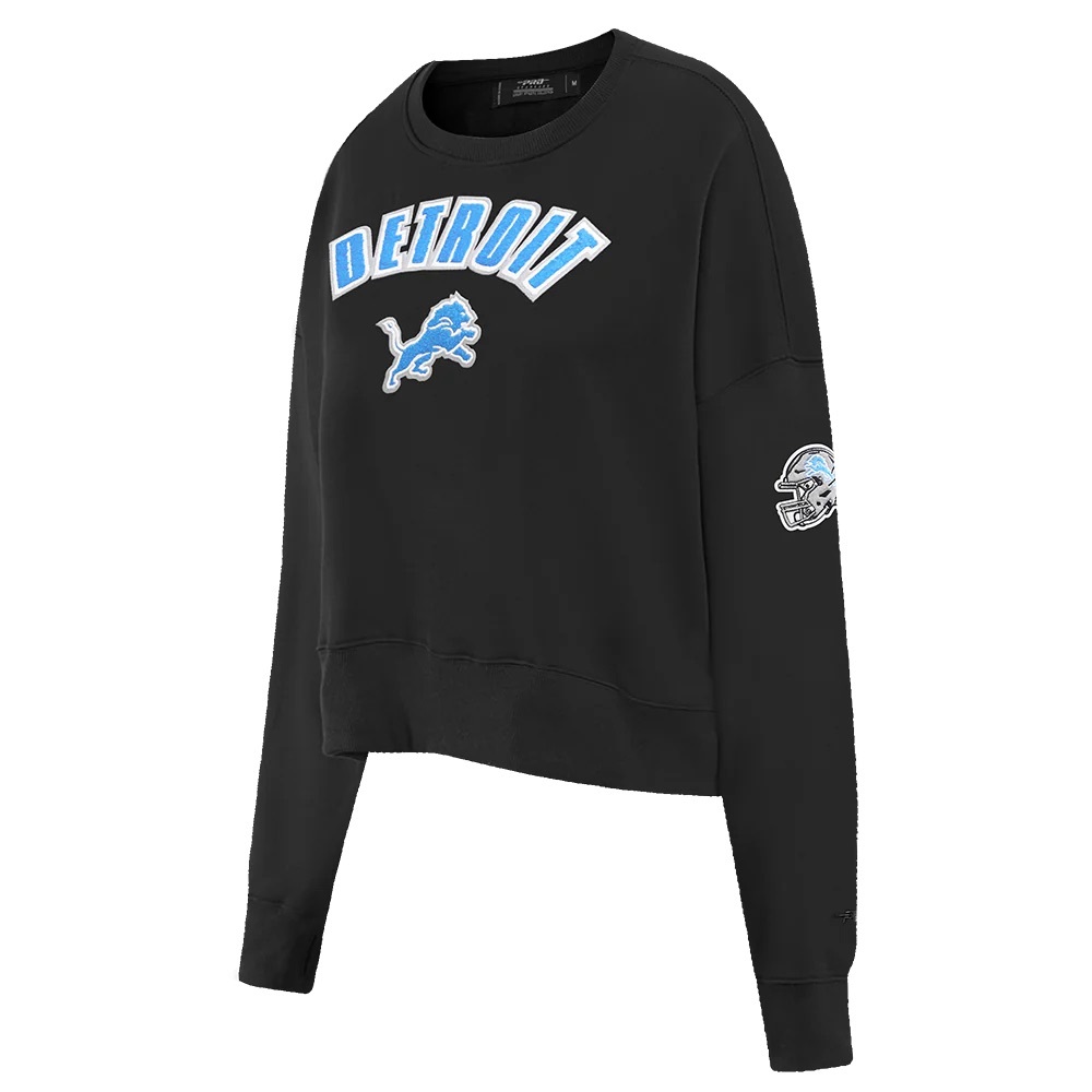 Women's Black Detroit Lions Sweatshirt
